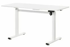 White Height Adjustable Standing Desk