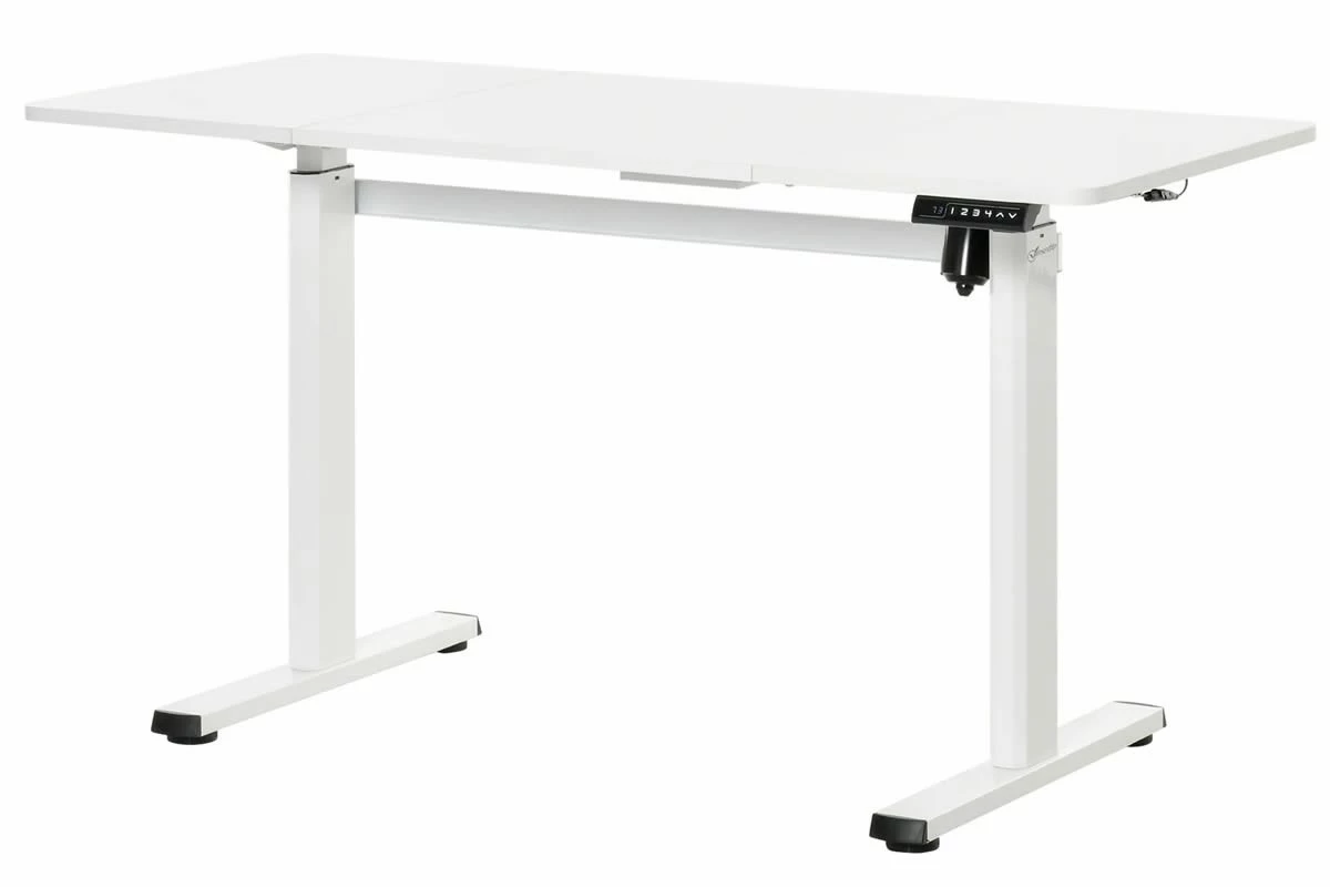 White Height Adjustable Standing Desk 1 White Height Adjustable Standing Desk