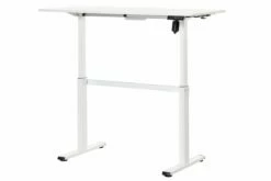 White Height Adjustable Standing Desk 13 White Height Adjustable Standing Desk -CHAIR OFFICE Sales adjustable white desk 9