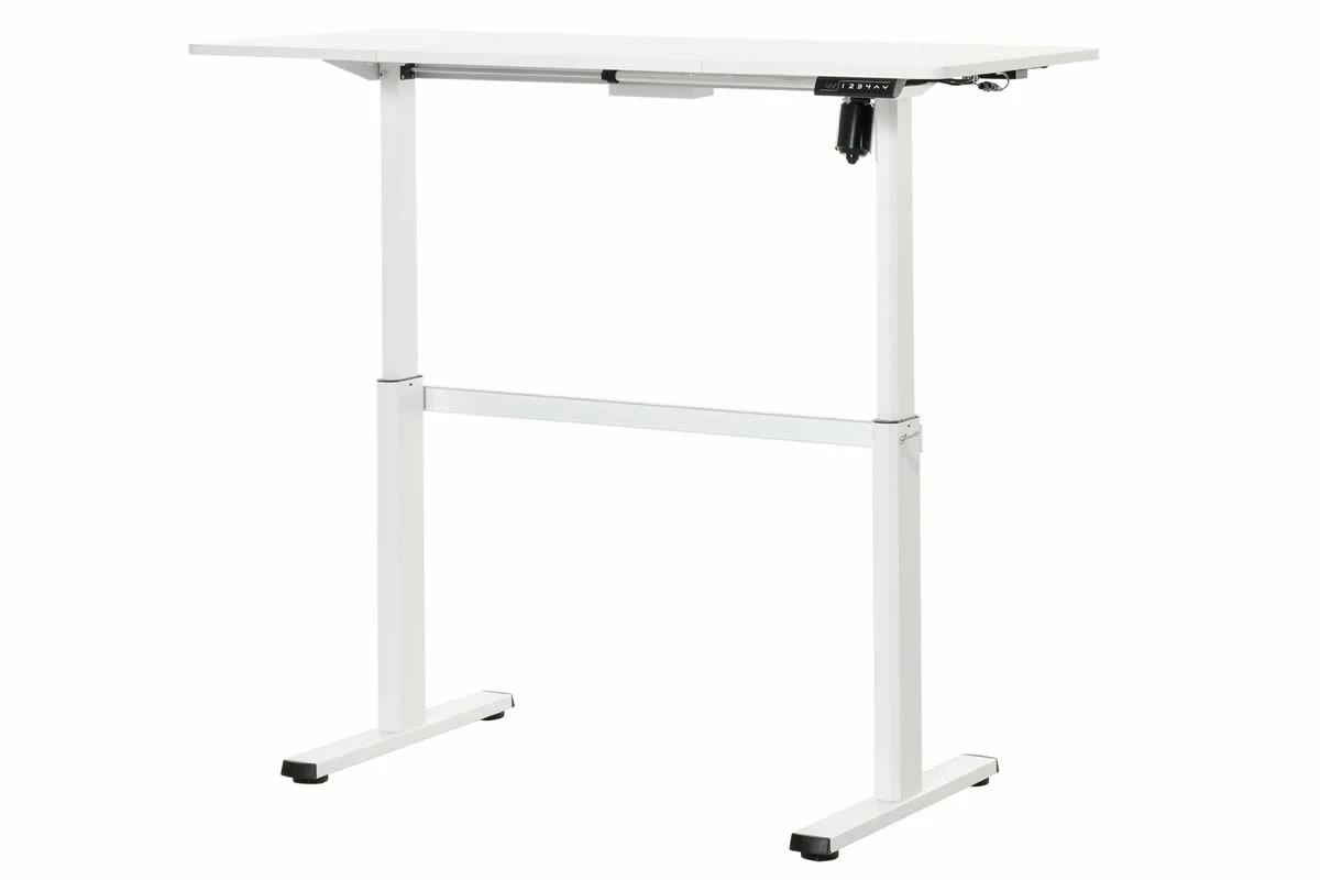 White Height Adjustable Standing Desk 5 White Height Adjustable Standing Desk - Image 5