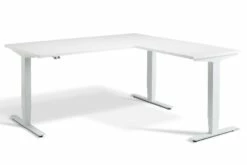 Advance Corner Height Adjustable Desk 13 Advance Corner Height Adjustable Desk -CHAIR OFFICE Sales advance corner white frame white