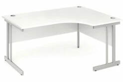 Polar White Cantilever Corner Desk 7 Polar White Cantilever Corner Desk -CHAIR OFFICE Sales cantilever corner desk white right handed