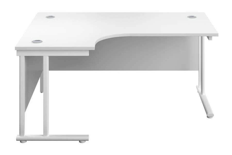 Kestral White Cantilever Corner Workstation 7 Kestral White Cantilever Corner Workstation - Image 7