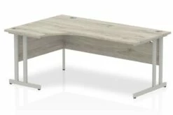 Gladstone Grey Oak Corner Cantilever Workstation