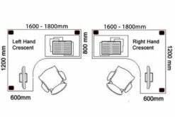 Nova Walnut Panel End Corner Desk 12 Nova Walnut Panel End Corner Desk -CHAIR OFFICE Sales crescent desk 1600 1800mm