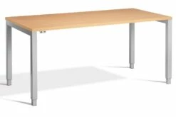 Crown Rectangular Height Adjustable Desk 16 Crown Rectangular Height Adjustable Desk -CHAIR OFFICE Sales crown silver frame beech
