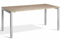 Crown Rectangular Height Adjustable Desk 19 Crown Rectangular Height Adjustable Desk -CHAIR OFFICE Sales crown silver frame grey oak