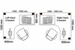 Domino Corner Cantilever Desk -CHAIR OFFICE Sales desk 12