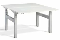 Duo Two Person Height Adjustable Desk 15 Duo Two Person Height Adjustable Desk -CHAIR OFFICE Sales duo silver frame white