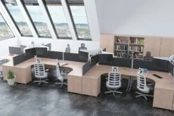 Norton Oak Rectangular Cantilever Desk 9 Norton Oak Rectangular Cantilever Desk -CHAIR OFFICE Sales dynamic oak room shot 2 1