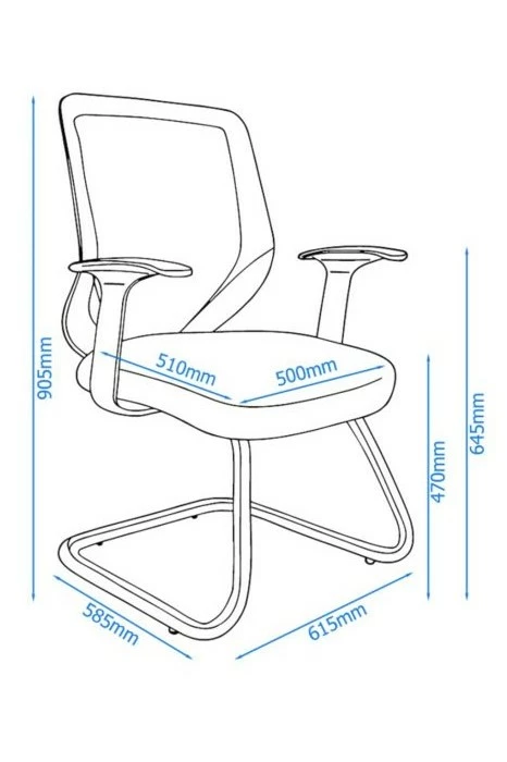 Endo Mesh Visitor Chair 4 Endo Mesh Visitor Chair - Image 4