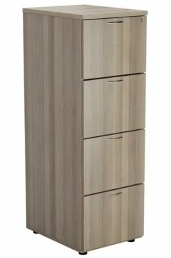 Kestral Grey Oak 4 Drawer Filing Cabinet