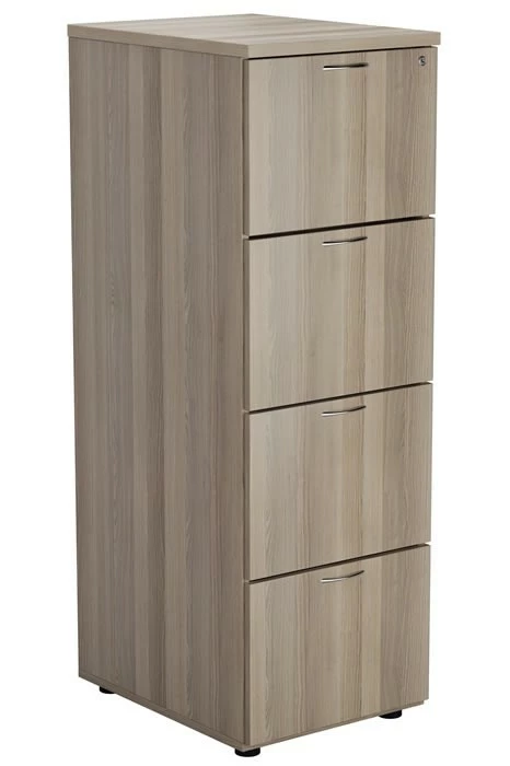 Kestral Grey Oak 4 Drawer Filing Cabinet 1 Kestral Grey Oak 4 Drawer Filing Cabinet
