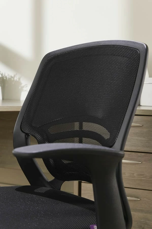 Graphite Folding Arm Mesh Chair 6 Graphite Folding Arm Mesh Chair - Image 6