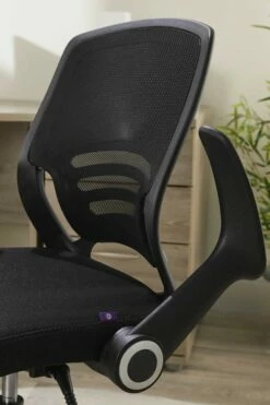 Graphite Folding Arm Mesh Chair 21 Graphite Folding Arm Mesh Chair -CHAIR OFFICE Sales graphite 9