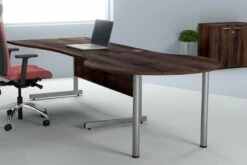 Harmony Walnut Rectangular Panel Leg Desk 5 Harmony Walnut Rectangular Panel Leg Desk -CHAIR OFFICE Sales harmony