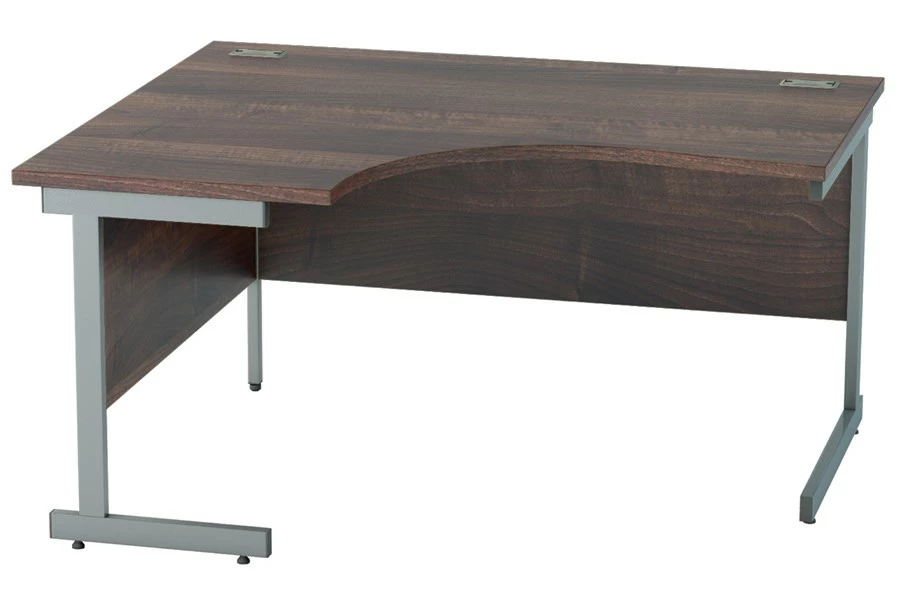 Harmony Walnut Corner Cantilever Desk 1 Harmony Walnut Corner Cantilever Desk