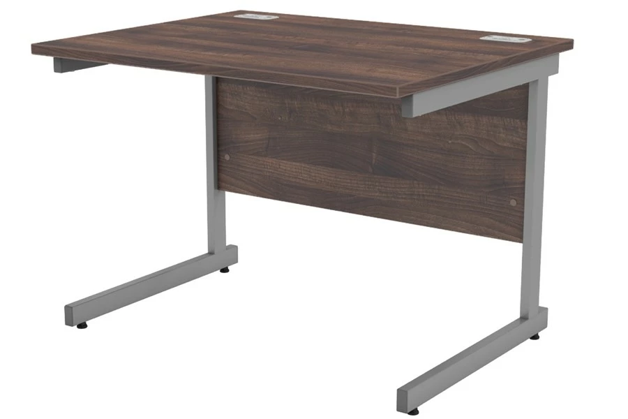 Harmony Walnut Rectangular Cantilever Desk 1 Harmony Walnut Rectangular Cantilever Desk