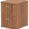 Nova Walnut 2 Drawer Filing Cabinet