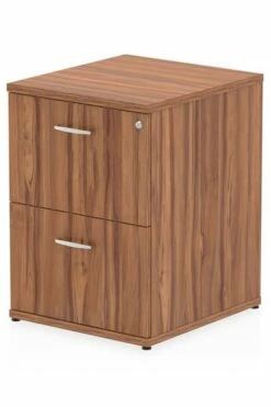 Nova Walnut 2 Drawer Filing Cabinet