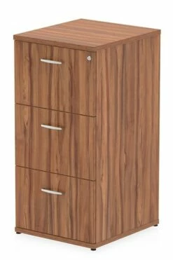 Nova Walnut 3 Drawer Filing Cabinet