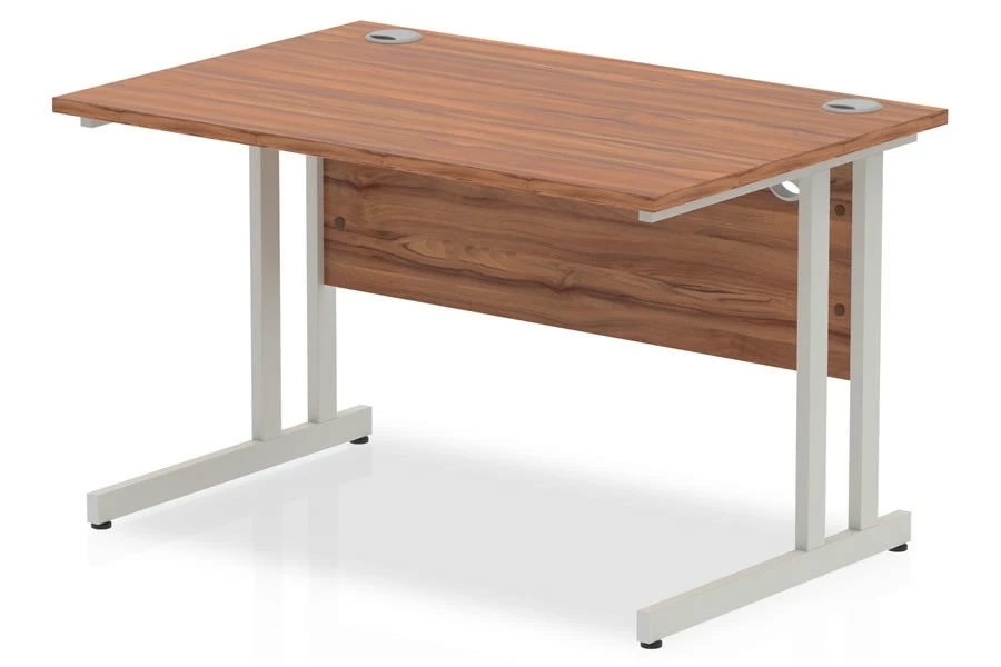 Nova Walnut Rectangular Cantilever Desk 2 Nova Walnut Rectangular Cantilever Desk - Image 2