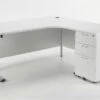 Kestral White Corner Desk And Pedestal