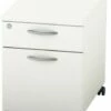 Avon White Mobile Pedestal Two Drawer