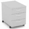 Cloud Grey Mobile Pedestal 3 Drawer