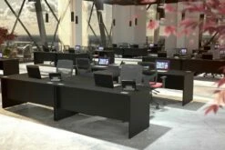 Nene Black Wave Panel Leg Desk 15 Nene Black Wave Panel Leg Desk -CHAIR OFFICE Sales nene black satalite 2 1