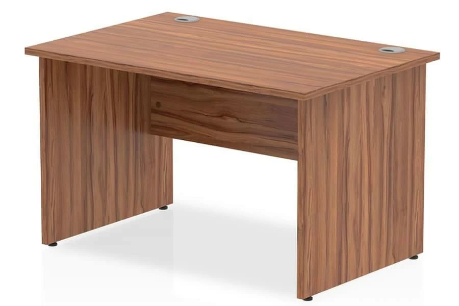 Nova Walnut Rectangular Panel End Desk 1 Nova Walnut Rectangular Panel End Desk