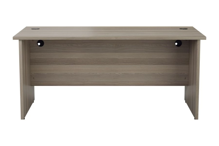 Kestral Grey Oak Rectangular Panel Desk 3 Kestral Grey Oak Rectangular Panel Desk - Image 3