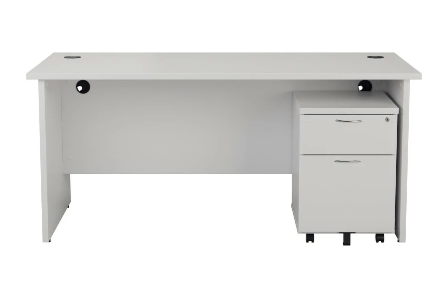 Kestral White Panel Promo Desk And Pedestal 3 Kestral White Panel Promo Desk And Pedestal - Image 3