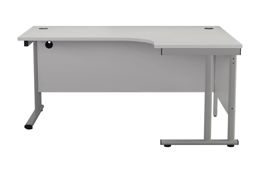 Kestral White Cantilever Corner Workstation 2 Kestral White Cantilever Corner Workstation - Image 2