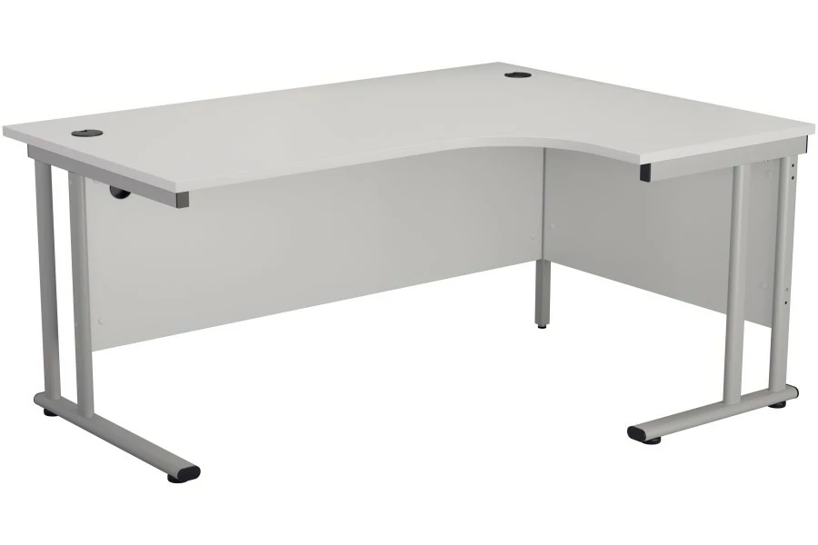 Kestral White Cantilever Corner Workstation 1 Kestral White Cantilever Corner Workstation