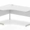 Polar White Cantilever Corner Desk