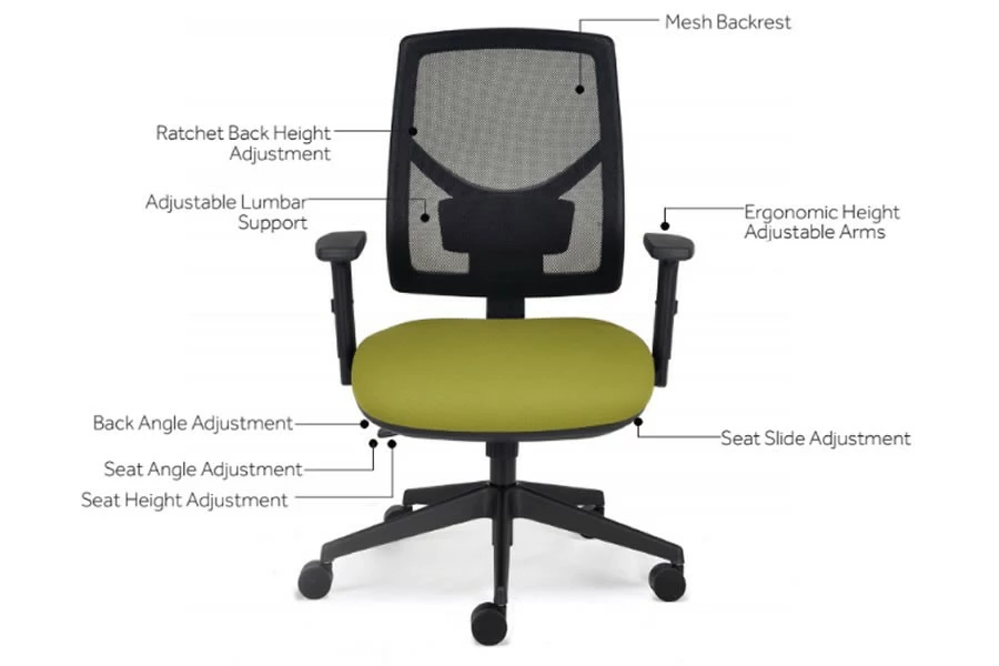 Posture Mesh Operator Chair 8 Posture Mesh Operator Chair - Image 8