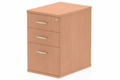 Front Page 11 Price Point 3 Drawer Desk High Beech Pedestal