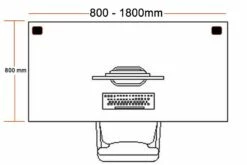 Thames Rectangular Panel Leg Desk 5 Thames Rectangular Panel Leg Desk -CHAIR OFFICE Sales rectangular desk size 6