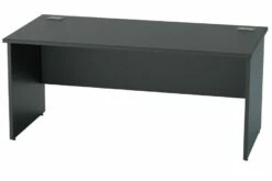 Nene Black Rectangular Panel Leg Desk