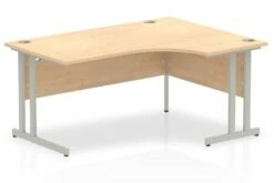 Solar Maple Cantilever Corner Desk