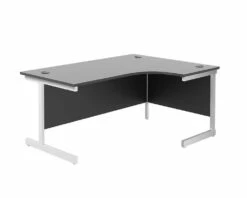 Kestral Black Cantilever Corner Workstation -CHAIR OFFICE Sales tc kestral black corner l shaped desk right hand 5