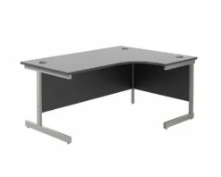 Kestral Black Cantilever Corner Workstation -CHAIR OFFICE Sales tc kestral black corner l shaped desk right hand 6