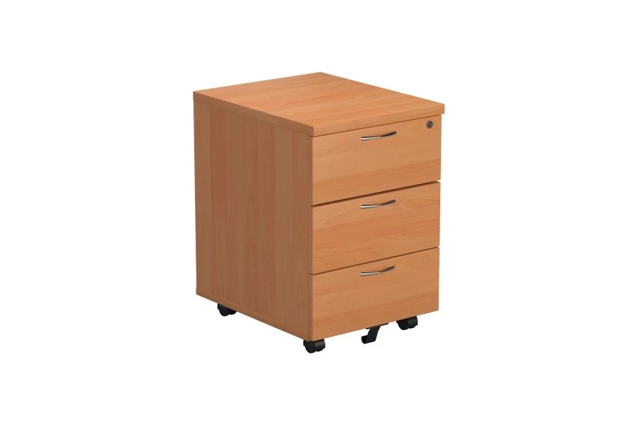 Kestral Mobile 3 Drawer Pedestal 2 Kestral Mobile 3 Drawer Pedestal - Image 2