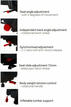 Chiro Support -CHAIR OFFICE Sales untilted 3