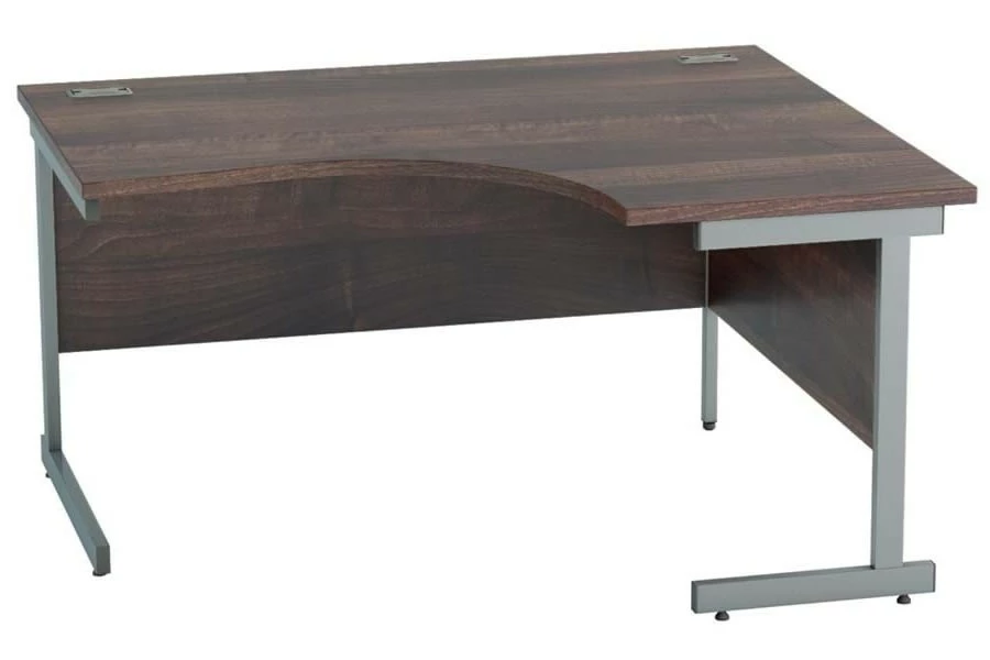 Harmony Walnut Corner Cantilever Desk 2 Harmony Walnut Corner Cantilever Desk - Image 2