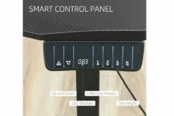 Black Height Adjustable Standing Desk -CHAIR OFFICE Sales vinsetto 120 cm x 60 cm electric height adjustable standing desk 5