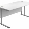 Kestral White Rectangular Cantilever Desk